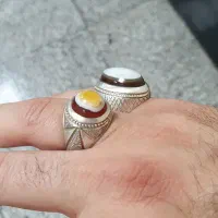 انگشتر نقره عقیق سید تهران با ری احمد یک یک