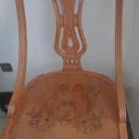 میز نهار خوری ۶ نفره با ۴ صندلی منبت کاری|میز و صندلی غذاخوری|شاهین‌شهر, عطار|دیوار