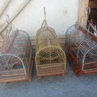 تله قفس دستباف از جنس برنج و استیل