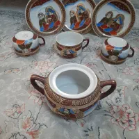 فنجان و نعلبکی و قندان قدیمی