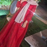 لباس مجلسی قرمز شیک و خاص|لباس|دوگنبدان, |دیوار