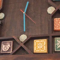 ساعت دیواری چوبی همراه باکس|ساعت دیواری و تزئینی|اصفهان, سرتاوه|دیوار