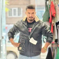 کاپشن چرم باکسی|لباس|تبریز, |دیوار