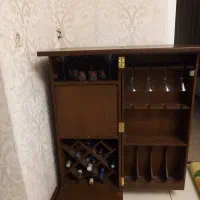 میز بار  زیبا چوب گردو  سفارش ساز  نو|بوفه، ویترین، کنسول|تهران, مینای جنوبی|دیوار