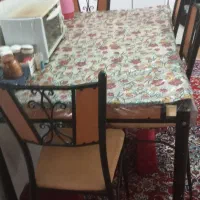 مبلمان 9نفره ومیز نهارخوری 6نفره ومیز تلفن