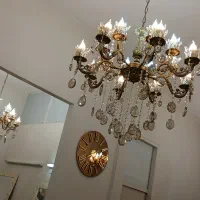 یک عدد لوستر برنزی|لوستر و چراغ آویز|کرج, برغان|دیوار