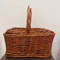 سبد حصیری سبد چوبی ۳ تایی