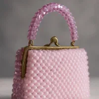 بافنده کیف‌های سنگ‌های کریستالی و مروارید