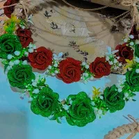 سینی حنا.پول آرایی.حلقه گل حنا و ربانی