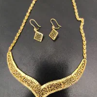 نیم ست گردنبند و گوشواره