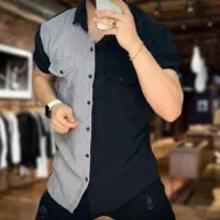 پیراهن آستین کوتاه کبریتی