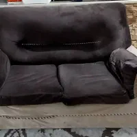 مبل قهوه ای هفت نفره سالم|مبلمان خانگی و میز عسلی|صومعه‌سرا, |دیوار