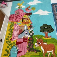 فرش اتاق کودک|فرش|قروه, |دیوار