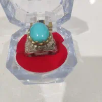 انگشتر فیروزه اصل نیشابور کار دست