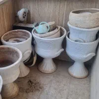 گلدان پایه دار سرامیکی