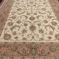 فرش اصفهان چله وگل ابریشم 60 رج در انواع طرح و رنگ|فرش|تهران, فرمانیه|دیوار