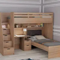 تخت خواب(سرویس خواب)دوطبقه نوجواان|تخت و سرویس خواب|تبریز, |دیوار