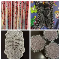 پرده قلبی‌شکل وجمع‌کننده پرده‌ورومیزی