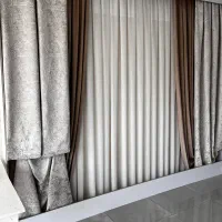 دکوراسیون لیان تاج پرده و کابینت