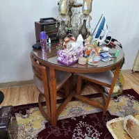میز غذاخوری ۴ نفره مدل پیتزایی