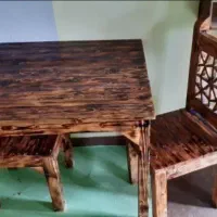 میز و صندلی چوبی|کافی‌شاپ و رستوران|سقز, |دیوار