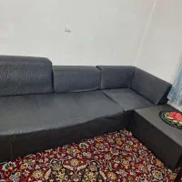 مبل طرح ال روکش چرمی