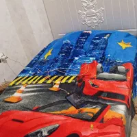 تخت یک نفره با تشک در حد نو