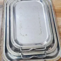 سینی استیل ۳عدد