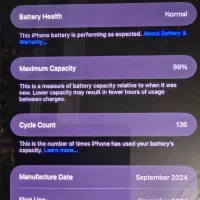 iPhone 16 promax 256 zaa رجیستر شده