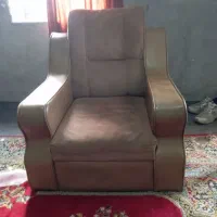 مبل چرمی یک عدد دونفری دوعدد یک نفری  خیلی تمیز|مبلمان خانگی و میز عسلی|آق قلا, |دیوار