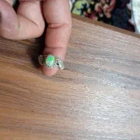 انگشتر نقره زن ومرد با نگین یاقوت قرمز واوپال