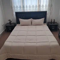 تخت دو نفره جکدار با تشک و روتختی