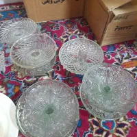 نقل خوری باقلوا خوری پایه دار ظروف قدیمی پیچ