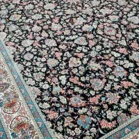 3تخته فرش 9متری سرمه ای افشان گل ریز1200شانه