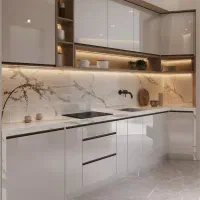 ساخت و نصب کابینت هایگلاس با بهترین قیمت و کیفیت|مصالح و تجهیزات ساختمان|پرند, فاز ۲|دیوار