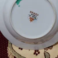 بشقاب گل سرخ چینی قدیمی|ظروف سرو و پذیرایی|تبریز, |دیوار