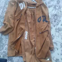 مانتو شلوار اسپرت و پافر در حد نو