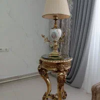 ۳عدد آینه تزیینی و یک عدد آباژور همراه با میز|چراغ خواب و آباژور|شاهین دژ, |دیوار