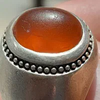 انگشتر عقیق یمنی تراش قطعی