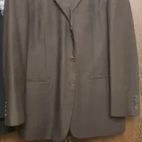 کت شلوارپیر کاردین سایز ۵۰ رگولار قهوه ای