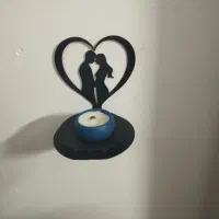 جا شمعی  فلز رنگ کوره. ضد زنگ.