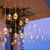 ریسه پرده ای حباب دار ساده و بابانوئل