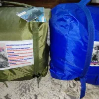 کیسه خواب همه کاره هم قایق هم صندلی بادی هم خواب