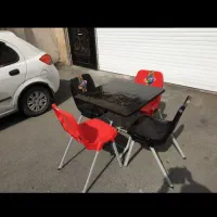 میز و صندلی ناهار خوری ۴ نفره ضد آب میز تاشو نونو