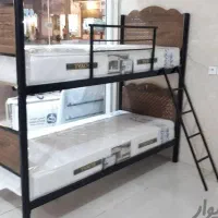 تخت۲و۳طبقه فلزی|تخت و سرویس خواب|قم, نیروگاه|دیوار