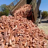 آجر سفال بادمجونی و قرمز رنگ/اجر۷سانت/|مصالح و تجهیزات ساختمان|ریگان, |دیوار