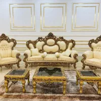 مبل سلطنتی چوب راش|مبلمان خانگی و میز عسلی|یاسوج, |دیوار