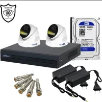 2 دوربین + DVR داهوا + هارد ۵۰۰گیگ - آماده نصب