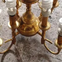 لوستر ۴ شاخه برنز قدیمی