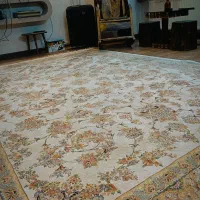 فرش ۹متری تمام ابریشم قیطران|فرش|اصفهان, سپاهانشهر|دیوار